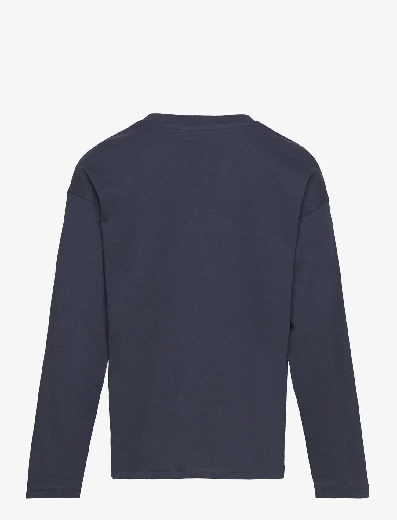 Mango - Long sleeve cotton t-shirt - langermede t-skjorter - navy - 1