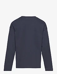 Mango - Long sleeve cotton t-shirt - långärmade t-shirts - navy - 1