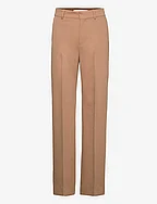 Straight suit trousers - MEDIUM BROWN