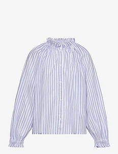 Striped cotton blouse, Mango