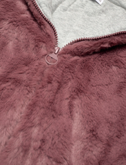 Mango - Hooded faux-fur coat - faux fur - pink - 3