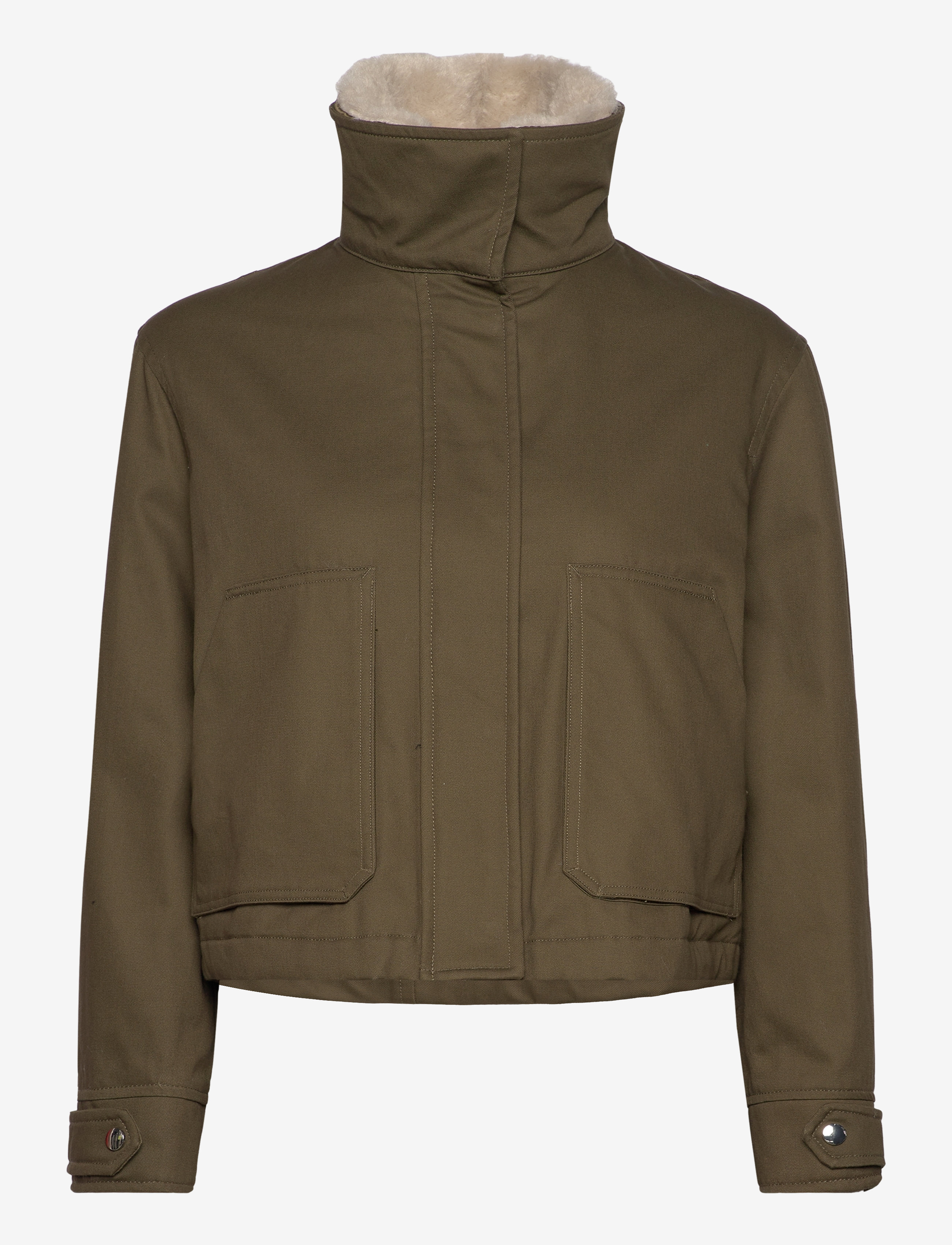 Mango - Parka with detachable fur-effect collar - ytterkläder - beige - khaki - 2