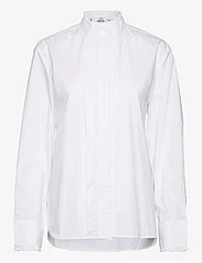 Mango - Shirt with frilly trim - langermede skjorter - white - 0