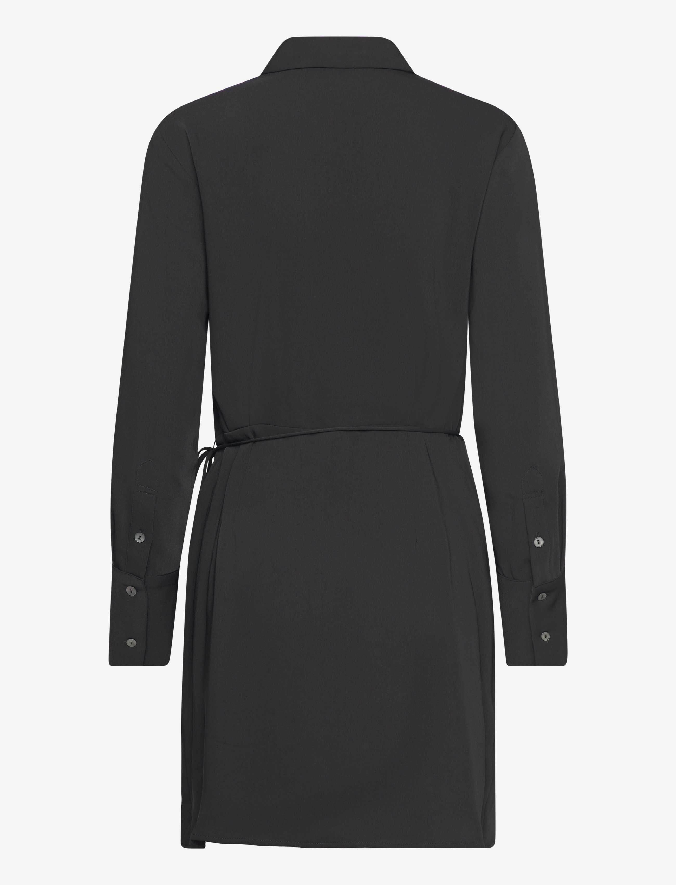 Mango - Short shirt dress - korta klänningar - black - 1