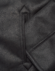 Mango - Shearling-lined coat with zip - vårjackor - black - 3