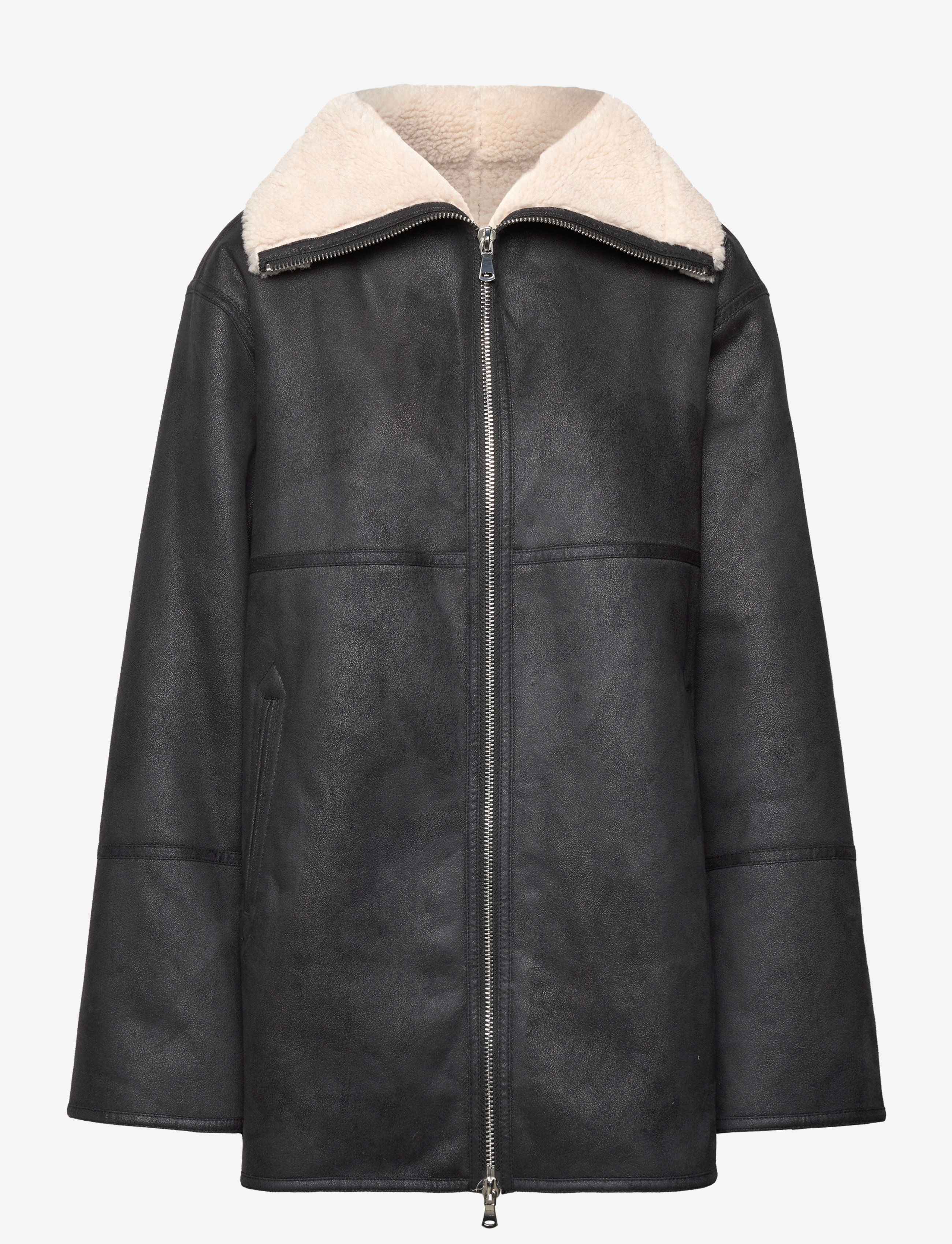 Mango Shearling-lined Coat With Zip - 95.99 €. Kaufen Sie 