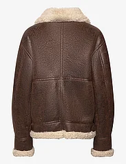 Mango - Vintage-effect shearling jacket - forårsjakker - brown - 1