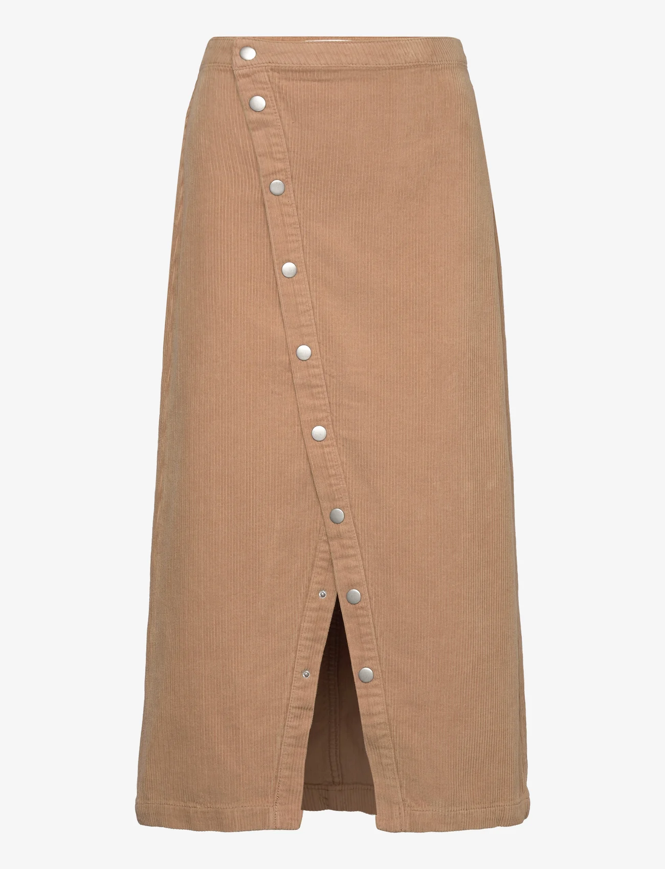 Mango - Buttoned corduroy skirt - festtøj til outletpriser - medium brown - 0