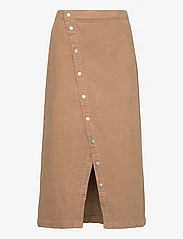 Mango - Buttoned corduroy skirt - festtøj til outletpriser - medium brown - 0