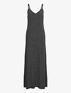 Long lurex dress - BLACK