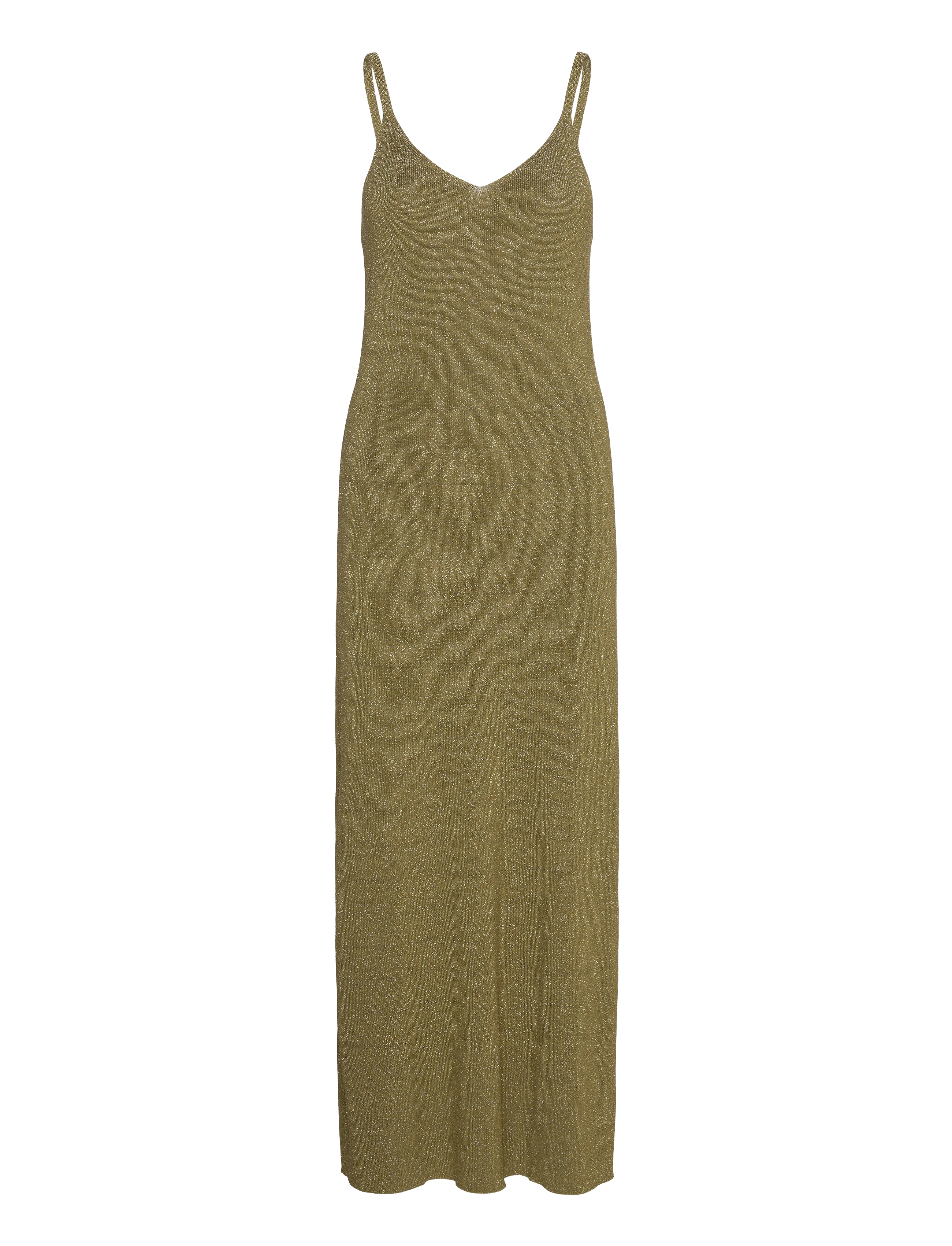 Long lurex dress - DARK GREEN