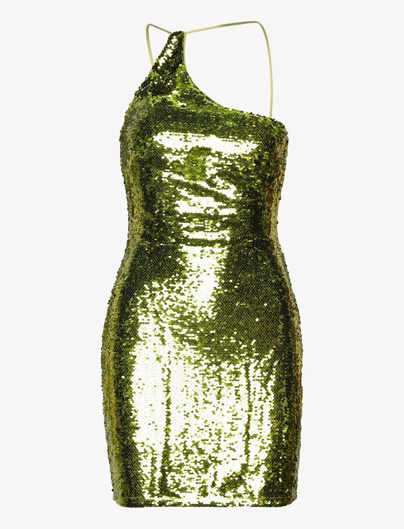 Mango - Asymmetric sequin dress - festkläder till outletpriser - green - 0