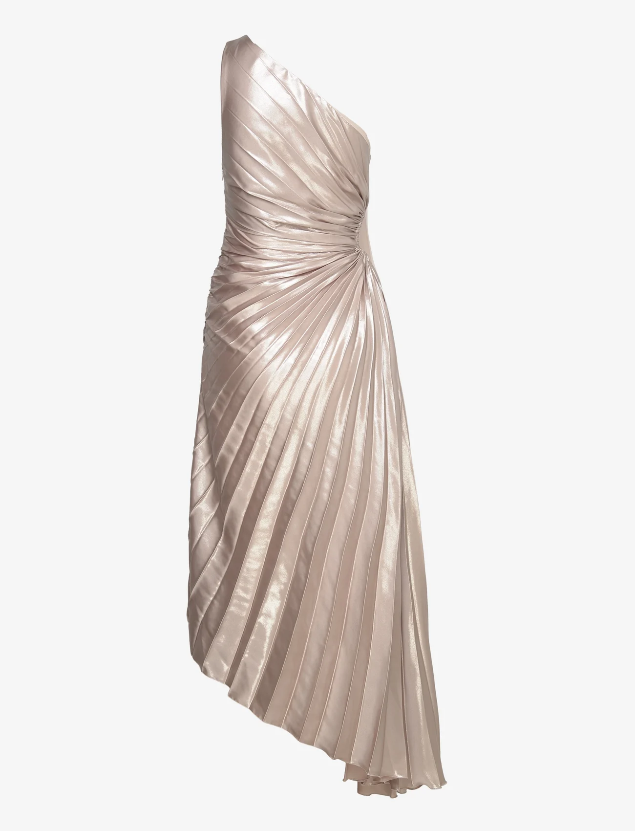 Mango - Asymmetrical pleated dress - festkläder till outletpriser - silver - 1