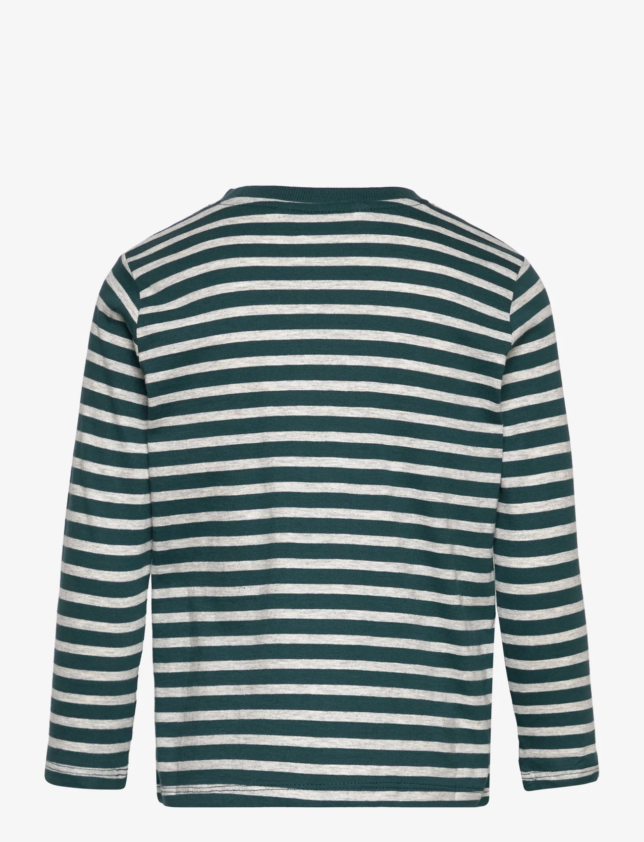 Mango - Striped long sleeves t-shirt - langermede t-skjorter - dark green - 1