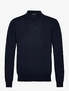 100% merino wool long- sleeved polo shirt, Mango