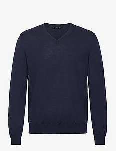 100% merino wool V-neck sweater, Mango
