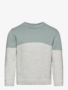 Contrasting knit sweater, Mango