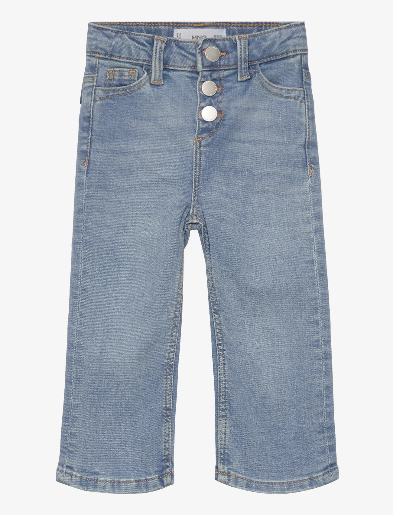 Mango - Buttons flare jeans - brede jeans - open blue - 0