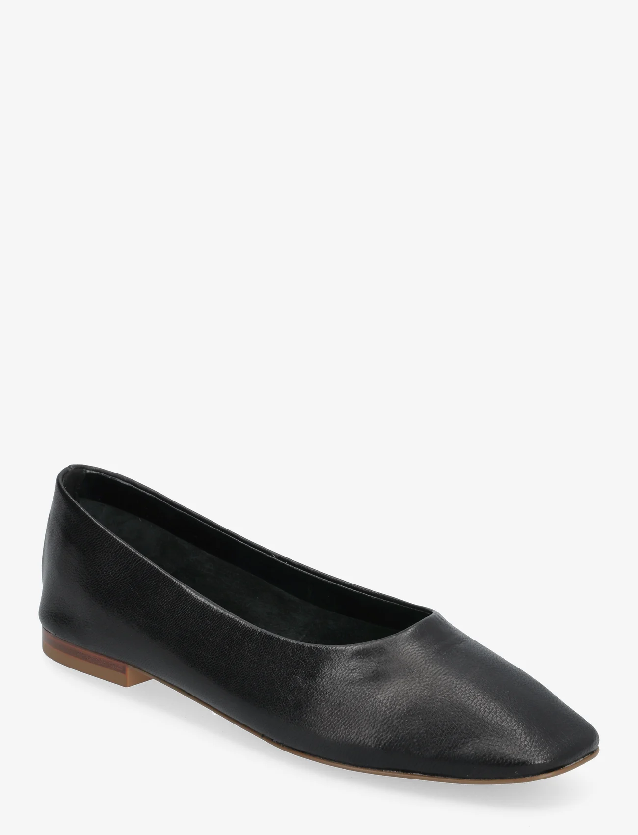 Mango - Leather ballerina - festklær til outlet-priser - black - 0