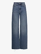 High-waist wideleg jeans - OPEN BLUE