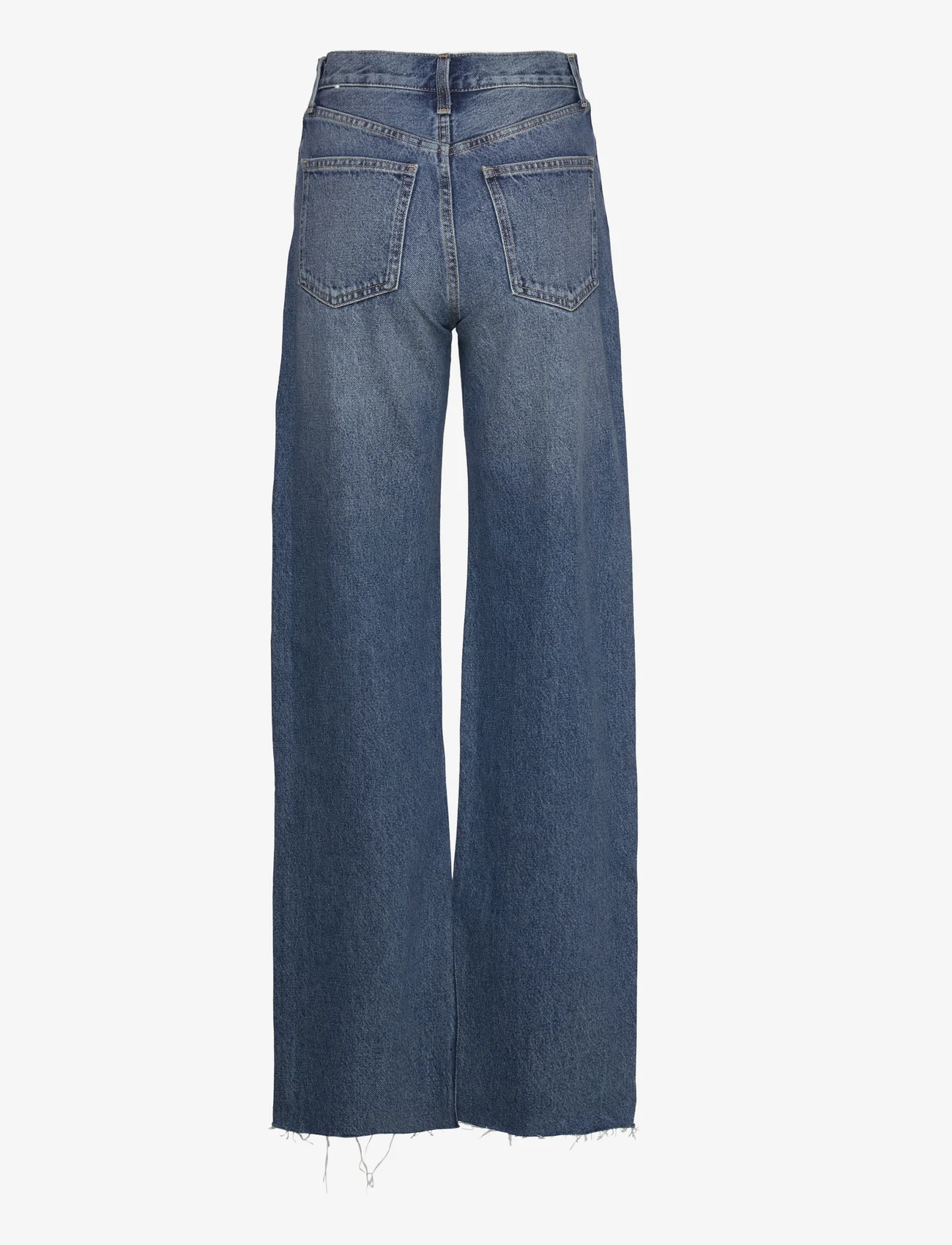 Mango - High-waist wideleg jeans - laveste priser - open blue - 1