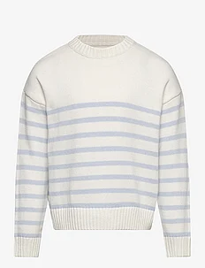Striped cotton-blend sweater, Mango