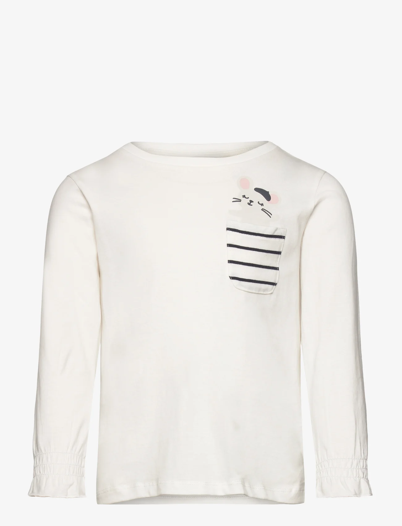 Mango - Printed long sleeve t-shirt - langermede t-skjorter - natural white - 0