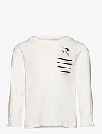 Printed long sleeve t-shirt - NATURAL WHITE