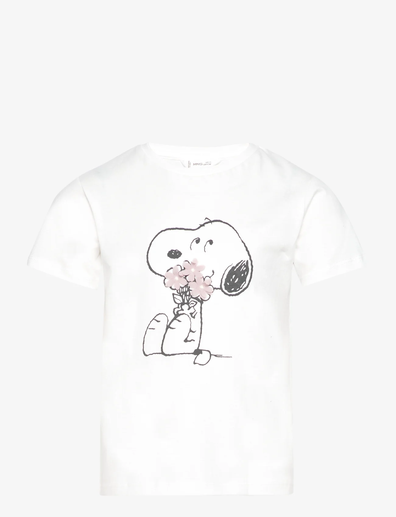 Mango - Snoopy printed t-shirt - lyhythihaiset t-paidat - natural white - 0