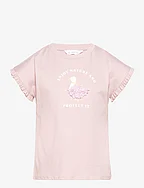Printed cotton-blend T-shirt - LT-PASTEL PURPLE