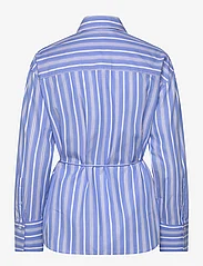 Mango - Striped bow blouse - pitkähihaiset kauluspaidat - lt-pastel blue - 1