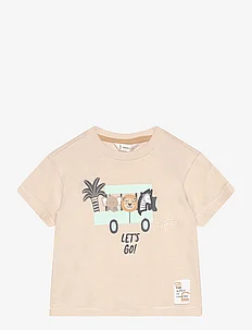 Printed cotton-blend T-shirt, Mango