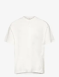 Buttoned cotton T-shirt, Mango