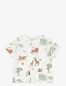 Animal print cotton t-shirt, Mango