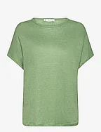 100% linen t-shirt - GREEN