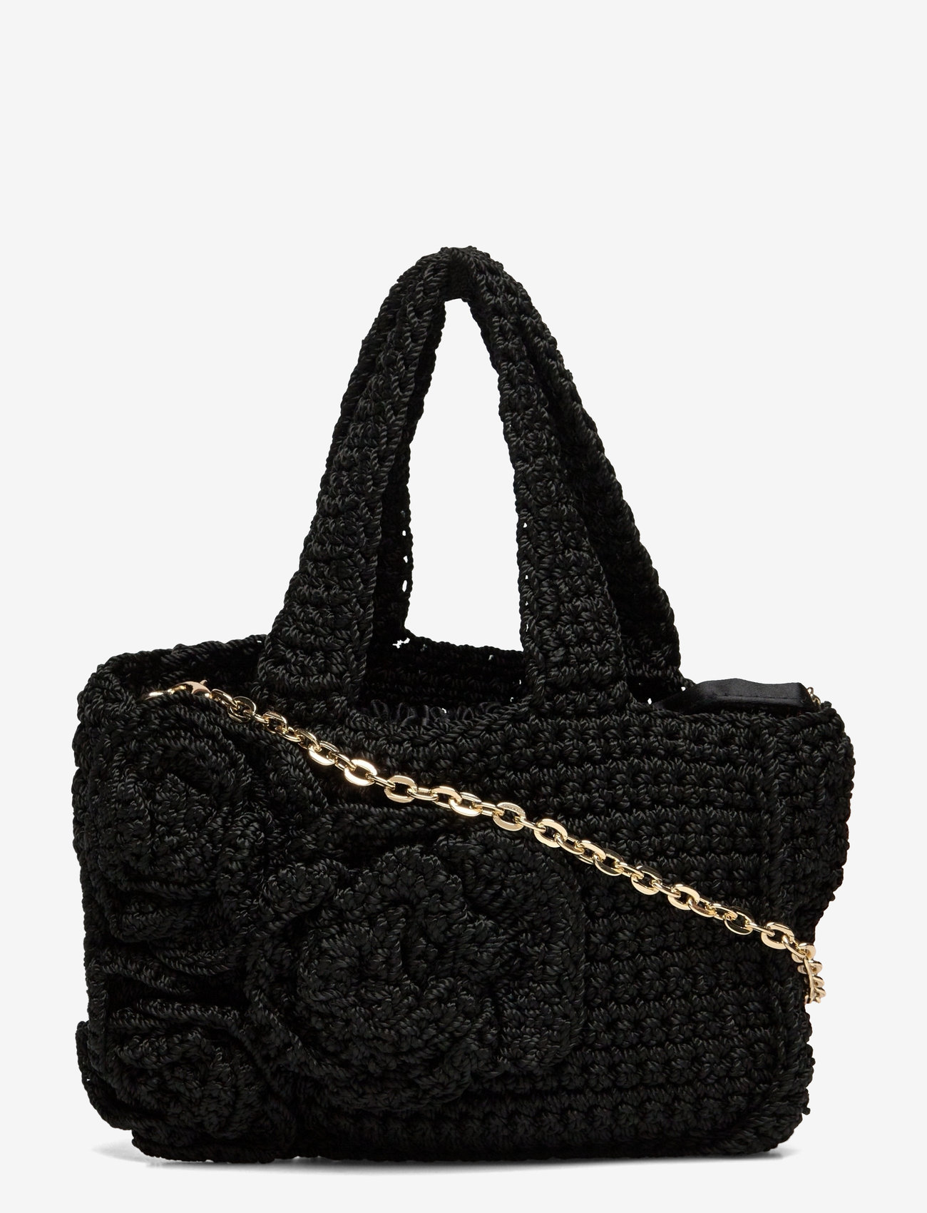 Mango - Flowers crochet mini bag - laveste priser - black - 0