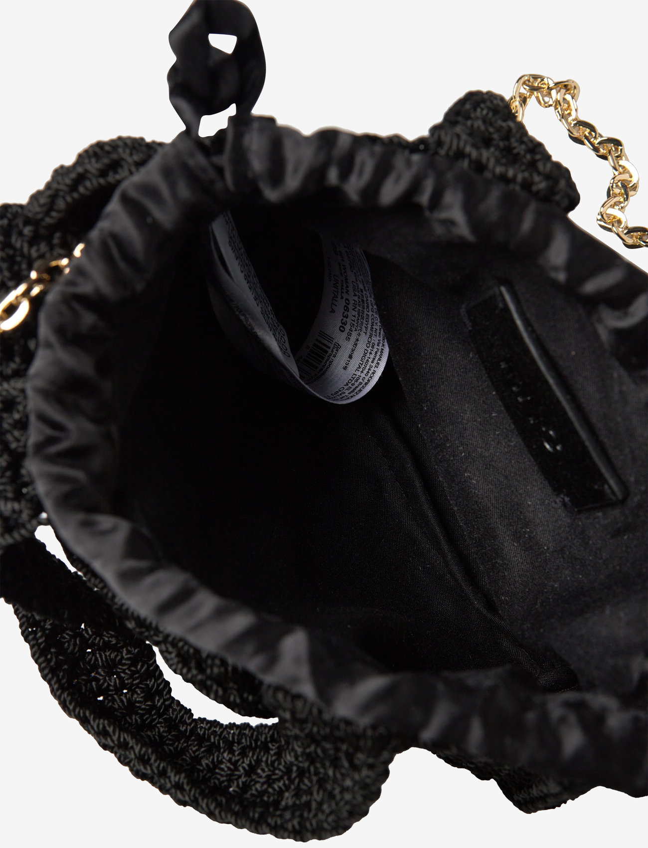 Mango - Flowers crochet mini bag - laveste priser - black - 3