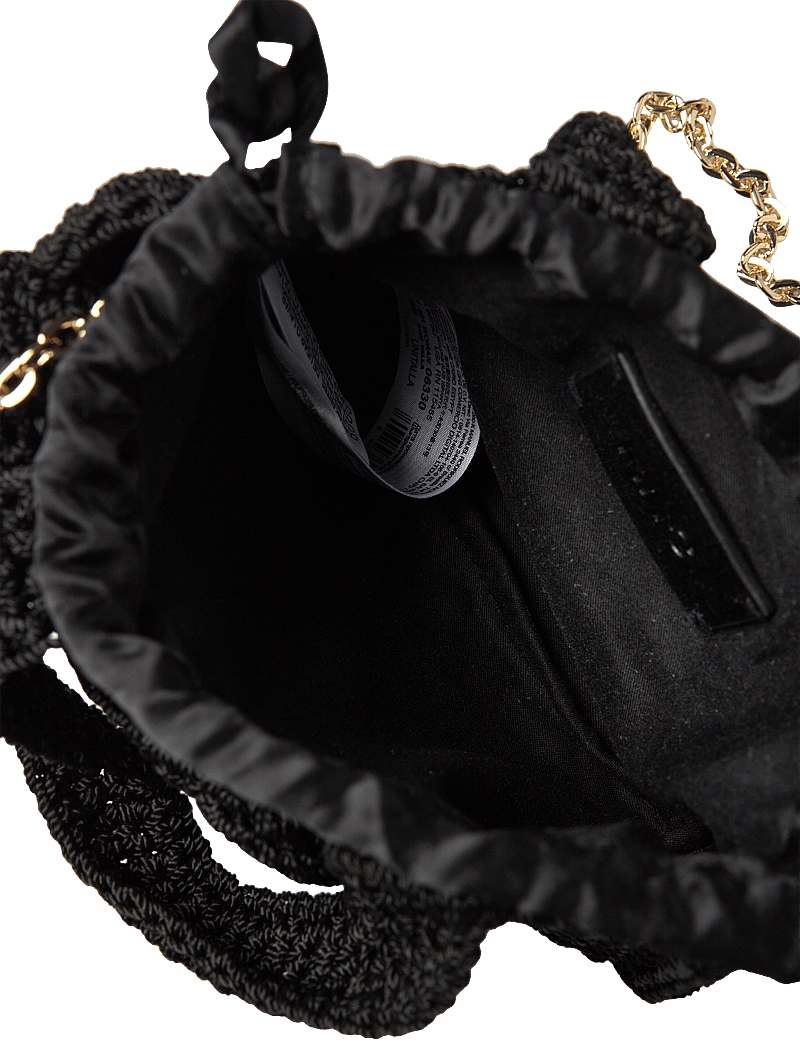 Mango - Flowers crochet mini bag - speciella tillfällen - black - 3