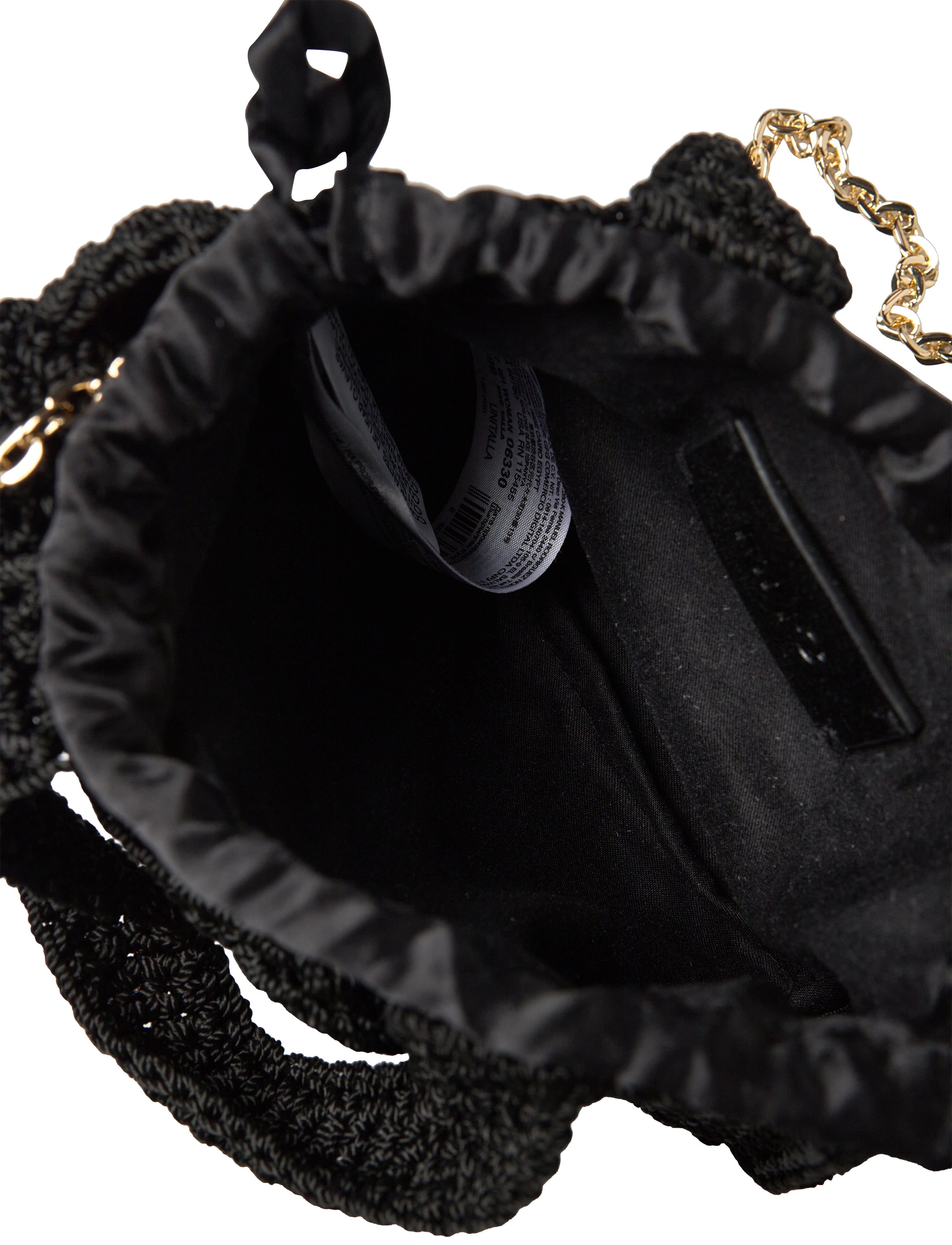 Mango - Flowers crochet mini bag - laveste priser - black - 3