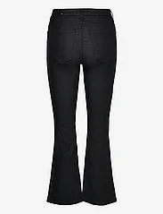 Mango - Waxed flared cropped jeans - lägsta priserna - black - 1