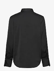 Mango - Satin finish flowy shirt - langærmede skjorter - black - 1