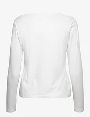 Mango - Cotton boat neck t-shirt - de laveste prisene - white - 1