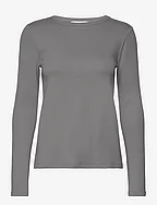 Long sleeve cotton t-shirt - GREY