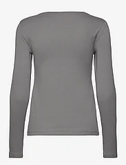 Mango - Long sleeve cotton t-shirt - lägsta priserna - grey - 1