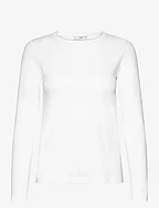 Long sleeve cotton t-shirt - WHITE