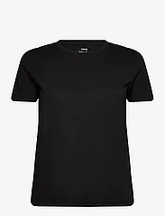 Mango - 100% cotton T-shirt - laveste priser - black - 0