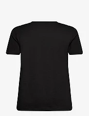 Mango - 100% cotton T-shirt - laveste priser - black - 1
