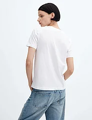 Mango - 100% cotton T-shirt - de laveste prisene - white - 3