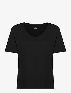 100% cotton V-neck t-shirt, Mango