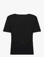 Mango - 100% cotton V-neck t-shirt - de laveste prisene - black - 1